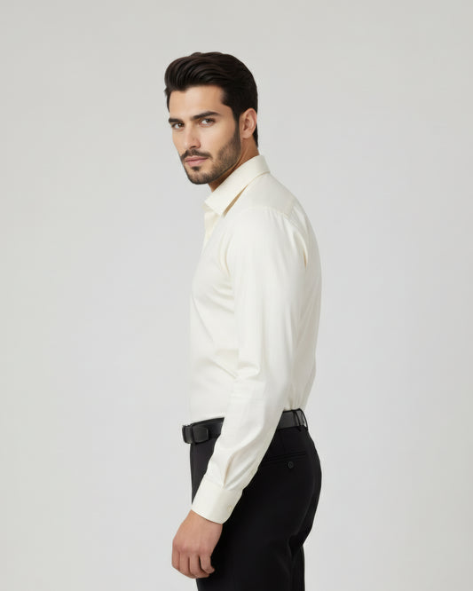 Premium Cream Dress Shirt