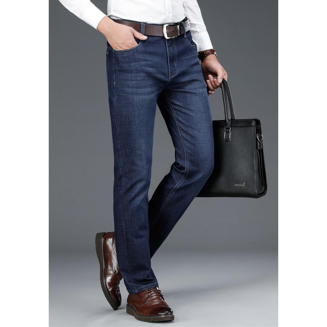 Dark Blue Denim Jeans Pants