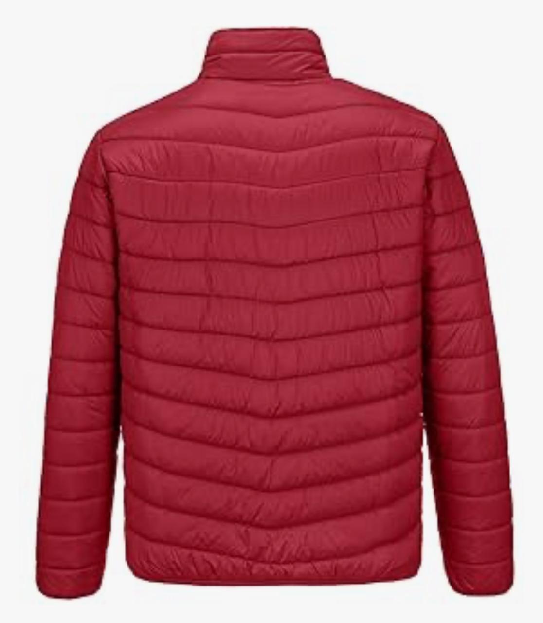Men’s Red Puffer Jacket – Lightweight, Insulated & Water-Resistant