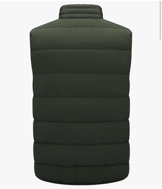 Men’s Green Puffer Vest – Lightweight, Insulated & Water-Resistant