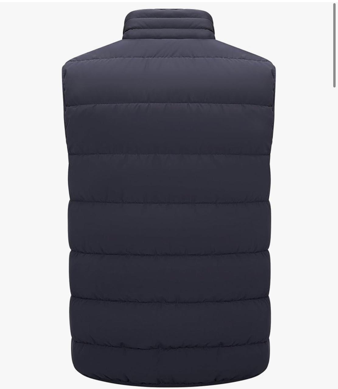 Men’s Dark Grey Puffer Vest – Lightweight, Insulated & Water-Resistant