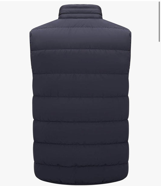 Men’s Dark Grey Puffer Vest – Lightweight, Insulated & Water-Resistant