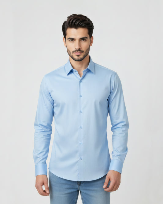 Premium Sky blue dress shirt