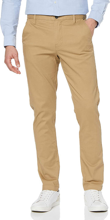 Beige Cotton Chinos Pant