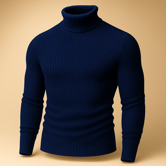 Navy Winters High Neck