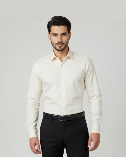 Premium Cream Dress Shirt