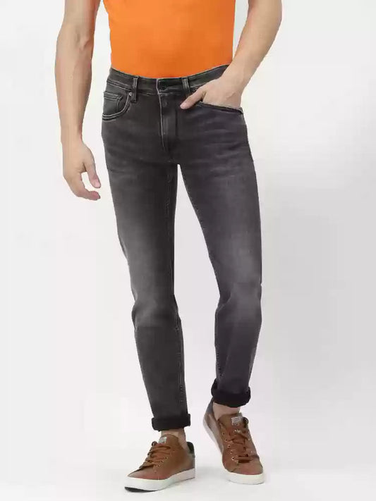 Dark Grey Stretchable Denim Pant