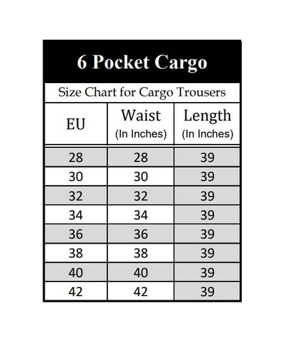 Royal Blue 6 Pocket Men Cotton Cargo Trousers