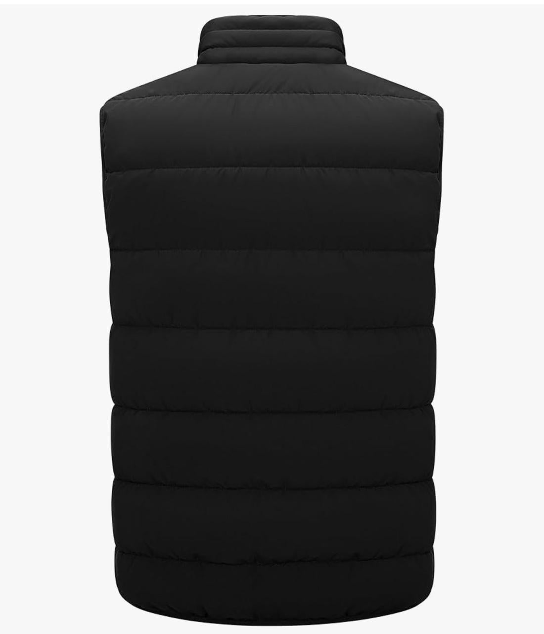 Men’s Black Puffer Vest – Lightweight, Insulated & Water-Resistant