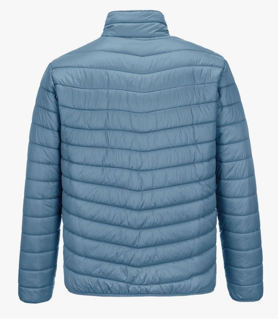 Men’s Light Blue Puffer Jacket – Lightweight, Insulated & Water-Resistant