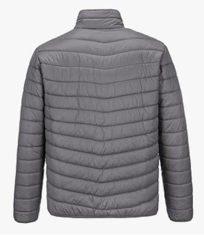 Men’s Grey Puffer Jacket – Lightweight, Insulated & Water-Resistant