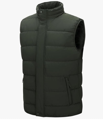 Men’s Green Puffer Vest – Lightweight, Insulated & Water-Resistant