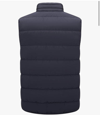 Men’s Dark Grey Puffer Vest – Lightweight, Insulated & Water-Resistant