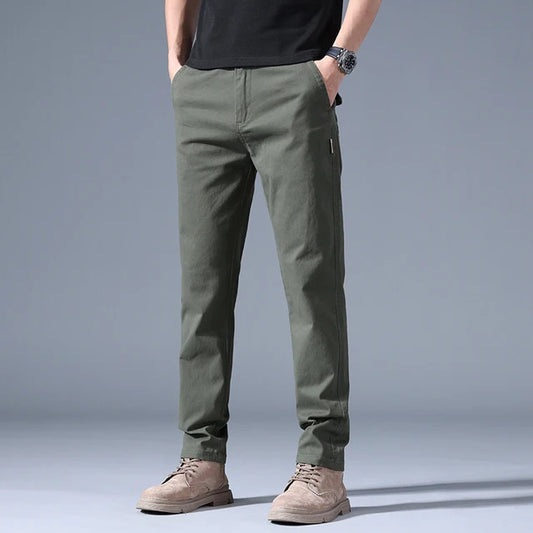 Green Cotton Chinos Pant