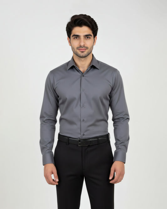 Premium Gray Dress Shirt